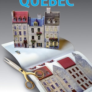 Montreal + Quebec architecture - Photographic realism Paper houses + COLORING PAGES that match the photographic paper buildings. HO 1:87