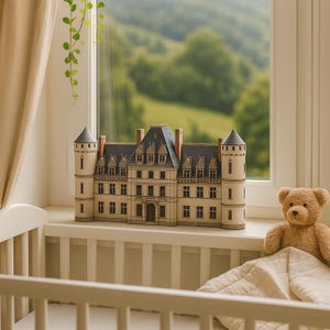 Loire France Castle Paper Model – Printable Papercraft Diorama (PDF) image 10