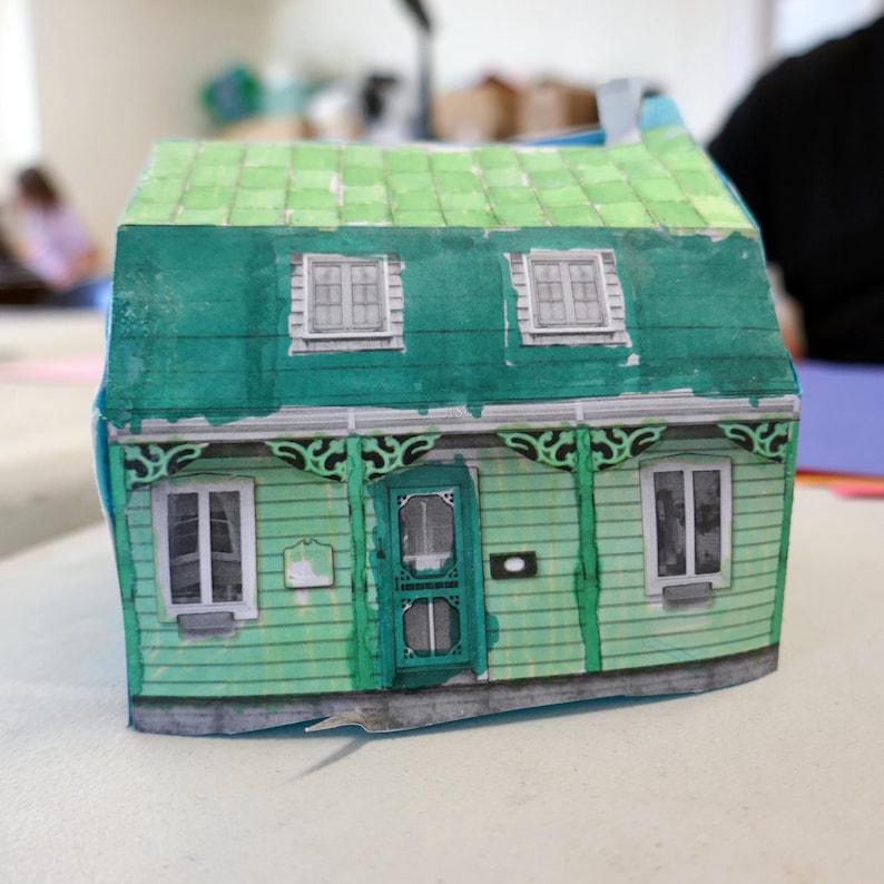 Train Set Scenery USA Paper Models Miniature Paper Houses Realistic Paper Models HO Houses ...