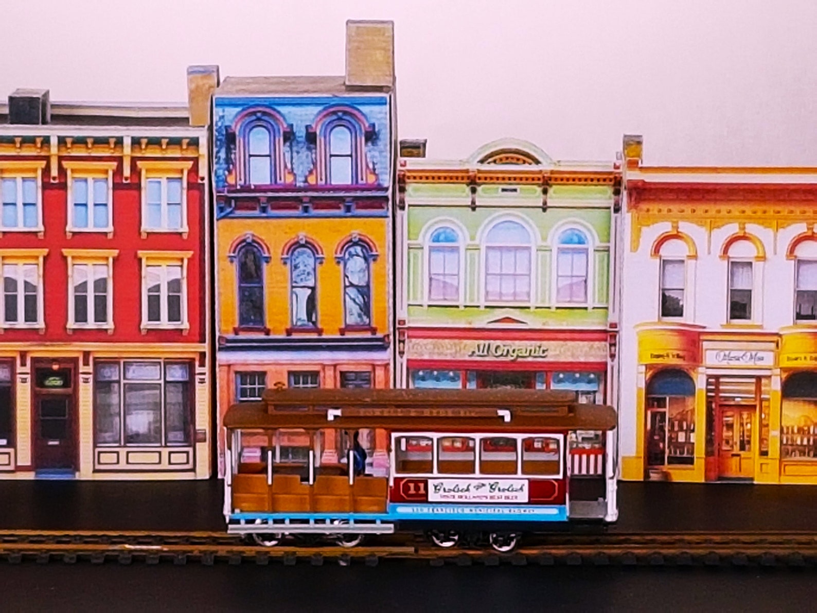 Train Set Scenery USA Paper Models Miniature Paper Houses Realistic Paper Models HO Houses ...