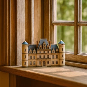 Loire France Castle Paper Model – Printable Papercraft Diorama (PDF) image 7