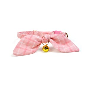 Delizioso papillon rosa a forma di gatto, papillon con orecchie da coniglio/colletto/fibbia staccabile//carta fucile Co/regalo di San Valentino/