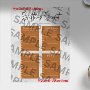 BROAD Shifting Script Digital Download Printable, Desired Reality Scripts, Scripting DR, Personal Information, Character, Setting, Rules