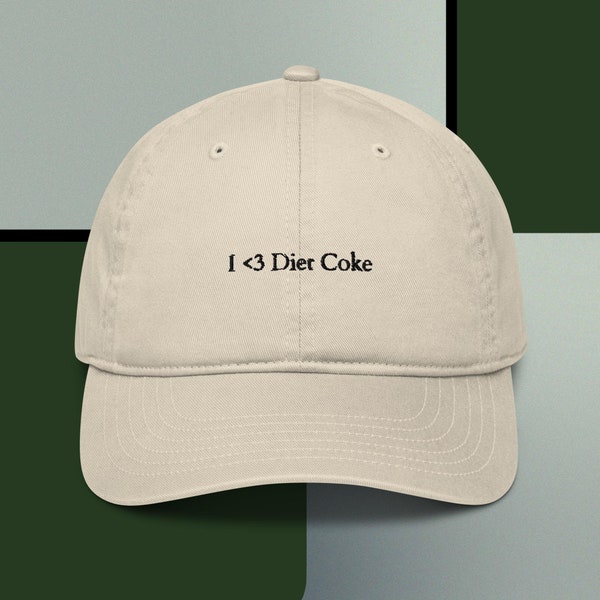 EMBROIDERED, Sand Diet Coke, Dad Hat, Baseball Cap, Hat, Embroidered, Cute, Him, Her, Soda, Coca Cola