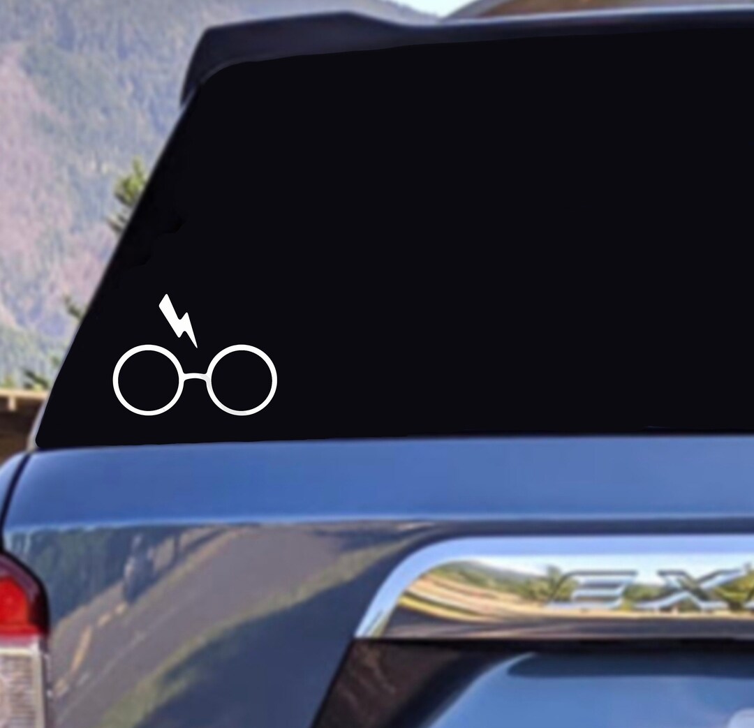 HP Glasses and Lightning Bolt Car Sticker Truck Decal Car Window