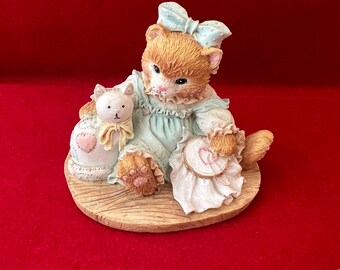 Vintage Enesco Cat Figurine by Priscilla Hillman - Etsy