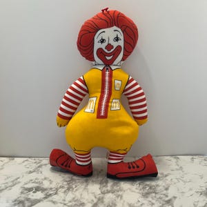 Vintage 1970s Ronald McDonald Doll 15&quot; McDonald’s Advertising Collectible