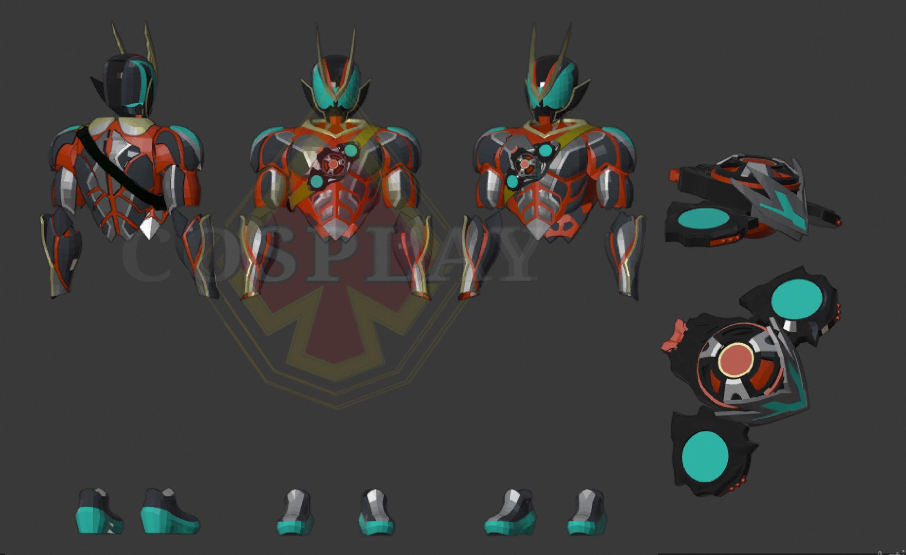 kaz様 Kamen Rider Zeztz Catastrom Pepakura Foam Unfold - Etsy