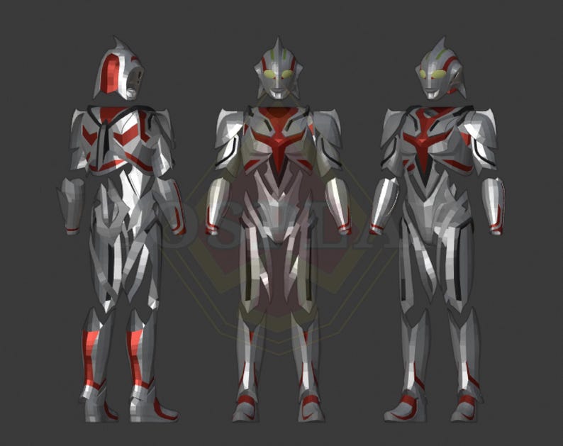 Ultraman: The Next Pepakura Skum Utfällbar bild 1