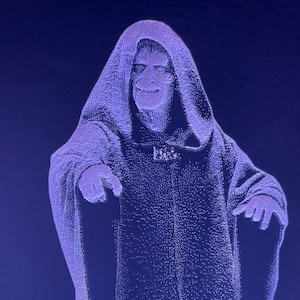 Darth Sidious / Palpatine Edge Lit Acrylic LED Light
