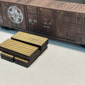 N Scale Wood Stack - Set of 4