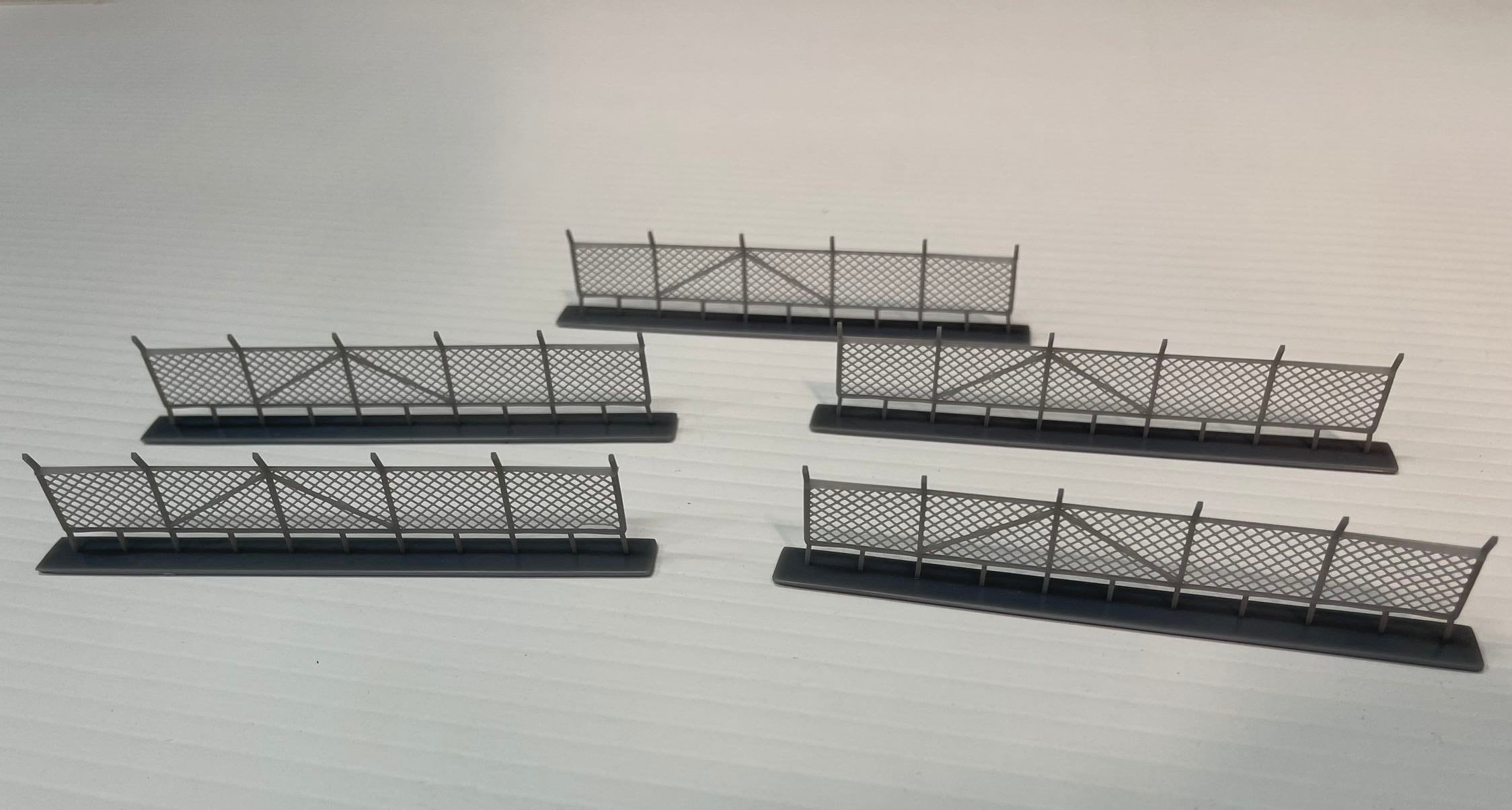 N Scale Chain Link Fence Set of 5 Etsy