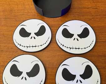 Set of 4 Jack Skellington Coasters
