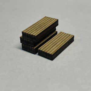 N Scale Wood Stack - Set of 4 - Etsy