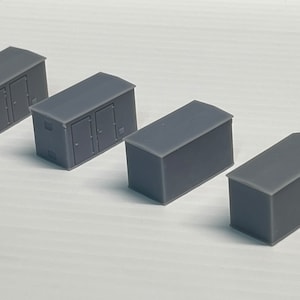 Whistle Stop Models N Scale Utility Meter Set - Resin Gray Scenery For Model Railroad, 1:160