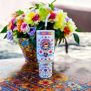 Frida Cafecito 40oz Stainless Steel Tumbler