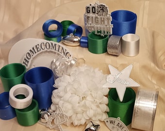 Basic Homecoming Mum Kit, schoolgeest, DIY homecoming mama, spirit mama, basic mama, homecoming spirit, HOCO Spirit, HOCO Mum