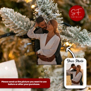 Personalized Couple Christmas Ornament, Custom Couple Photo Ornaments, Couple Photo Anniversary Gift, Couple Photos Christmas Decoration