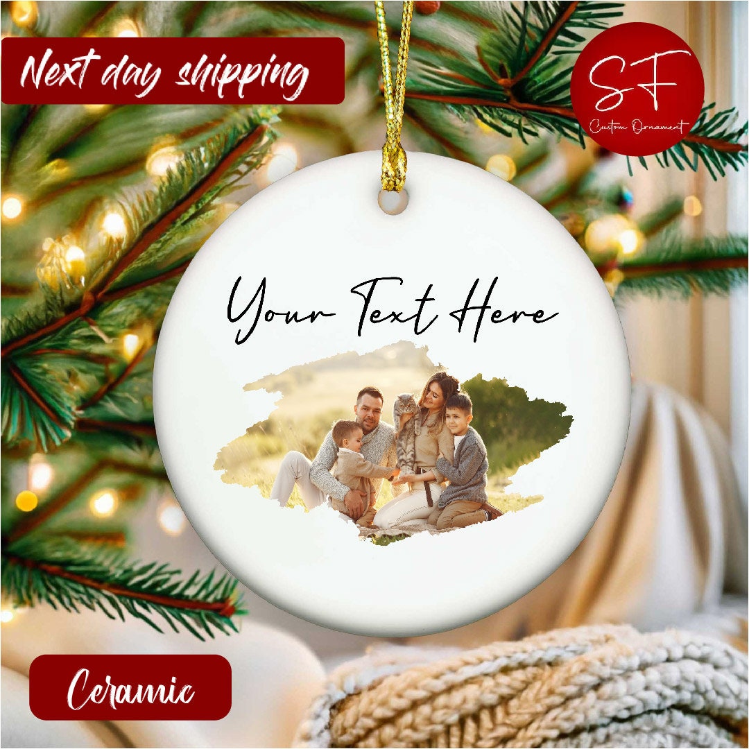 Custom Family Matching Ornament, Custom Portrait Family Ornament ...