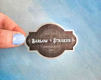 Salem's Lot Sticker, Barlow & Straker, Stephen King Horror Art