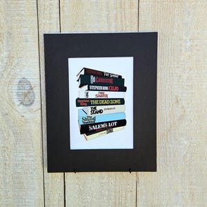 Stephen King Book Stack Fine Art Print, Horror Books, Gift for Stephen King Fan, Bookworm Gift, First Edition Books, King of Horror