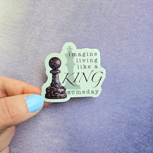 Imagine Living Like A King Someday Sticker, Emo Stickers, Pierce The Veil Art, Elder Emo, Waterproof Stickers, Music Sticker, Band Stickers
