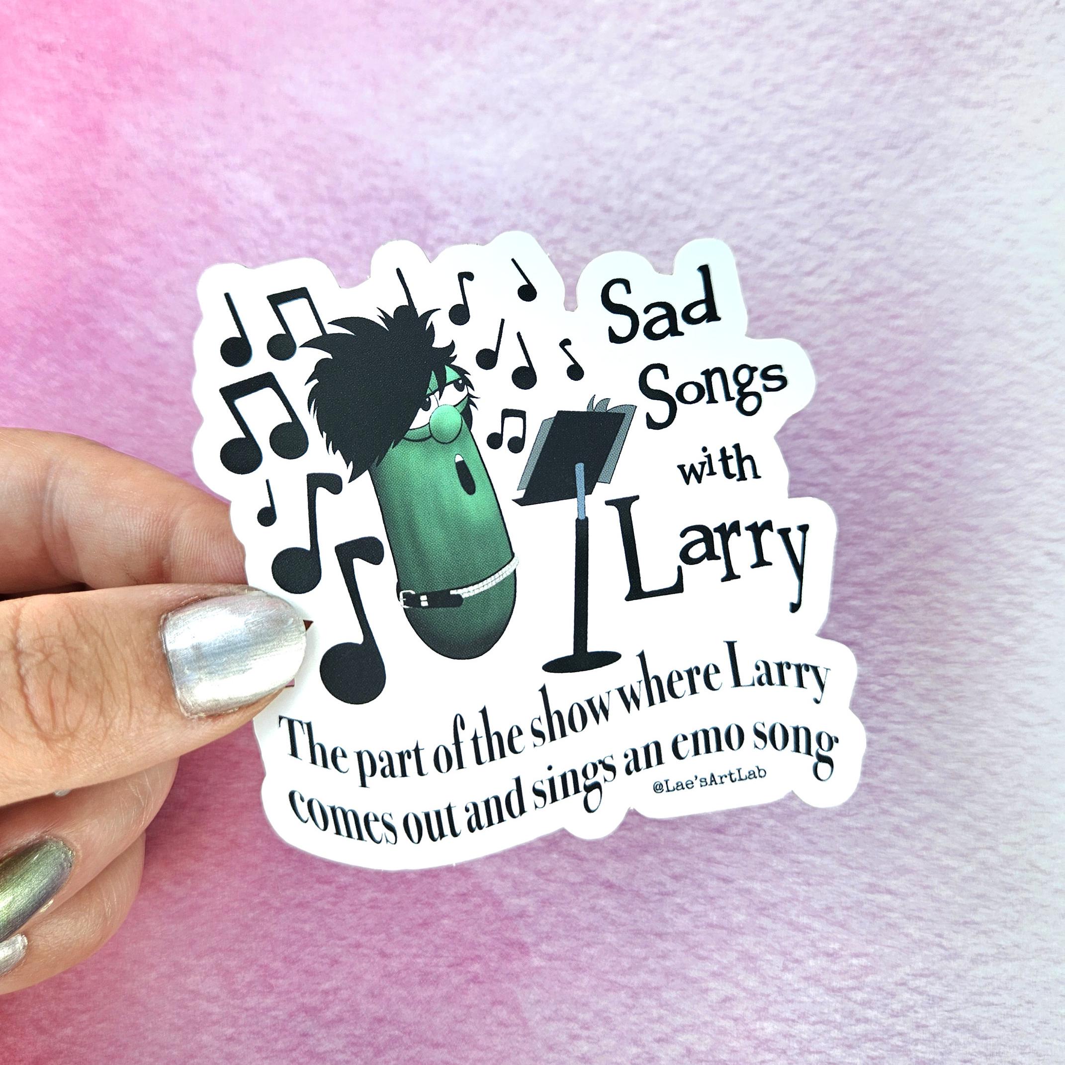 Sticker For Larry Veggie Tales Vinyl Sticker, Larry the Cucumber, Silly Songs With Larry ...