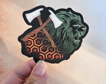 Pegatina de El Resplandor, Arte de terror, Hotel Overlook, Stephen King, Resistente al agua