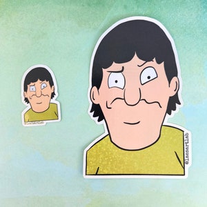 Gene Belcher Vinyl Sticker, Bob&#39;s Burgers Sticker, Bob&#39;s Burgers Gift, Gift for Bob&#39;s Burger Fan, Gene Belcher, Gene Sticker, Belchers