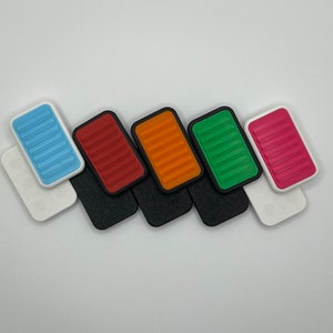 Ridged Fidget Slider, Fidget Clicker, Fidget Magnet, Haptic Slider, Haptic Fidget, Colorful Options, 3D Printed