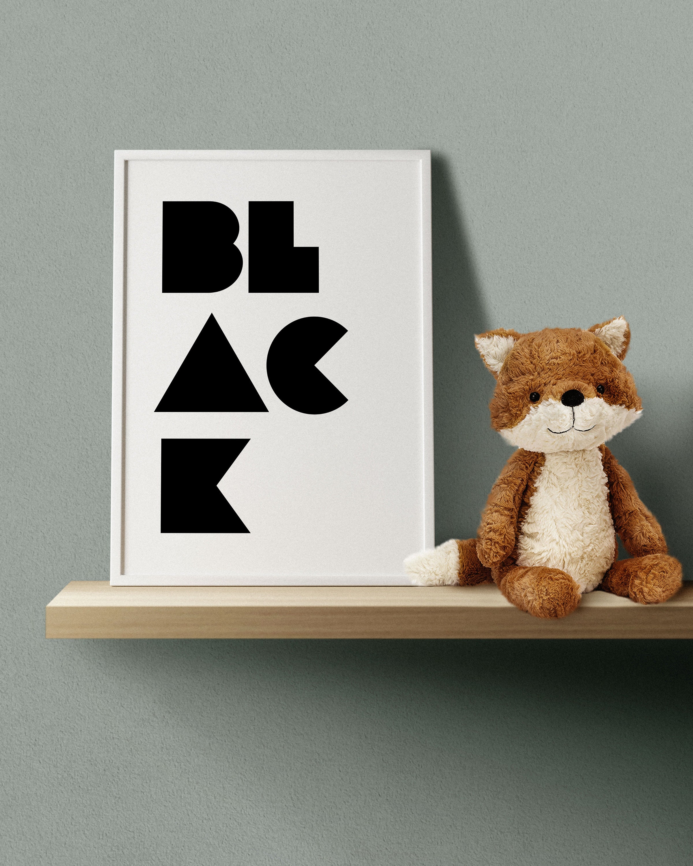 Black Word Art, Black History Month Printable, Wall Decor Print, Black