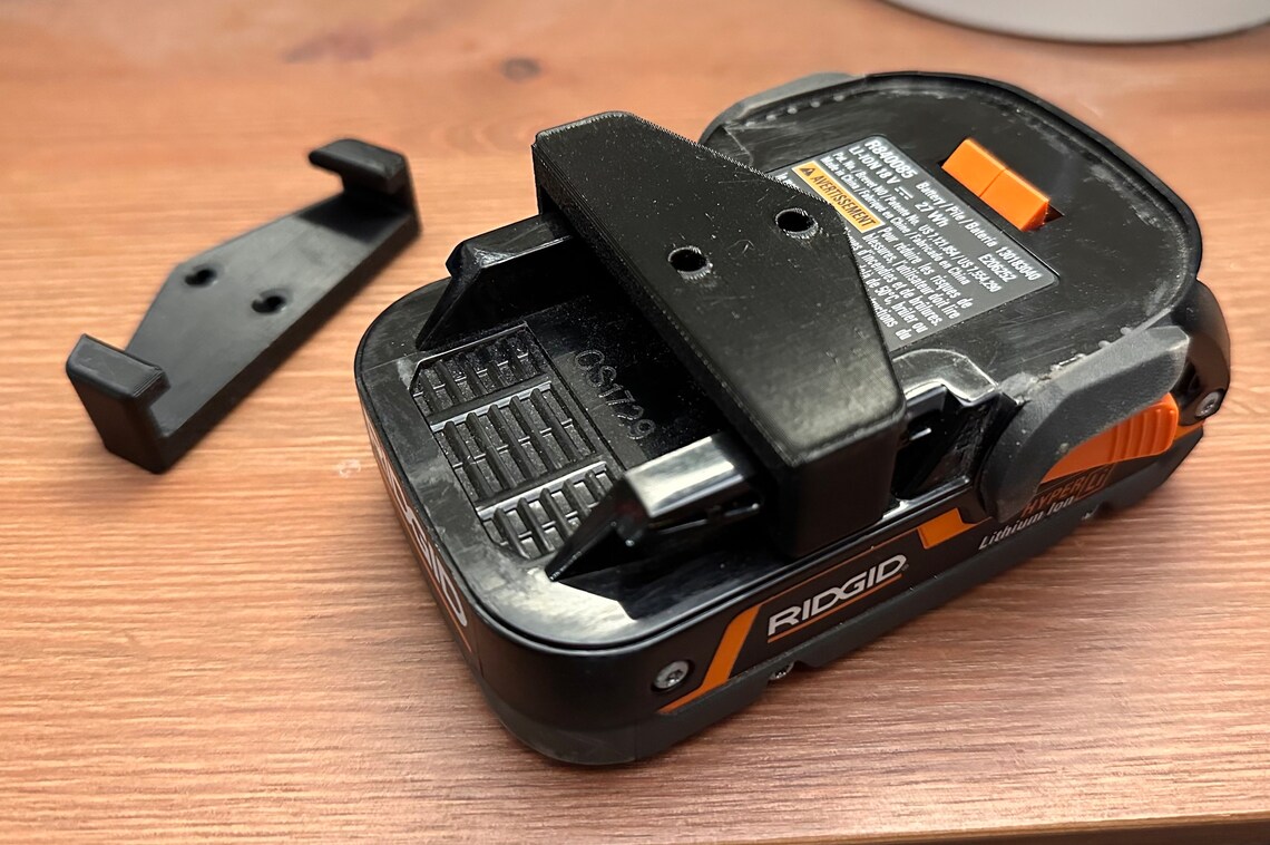 Ridgid 18V Battery Holder- 3D Printed - Etsy