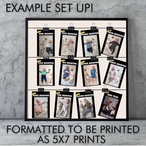 Mr Onederful Milestone Frame Template for first birthday