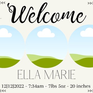 Welcome Baby Announcement Template image 3