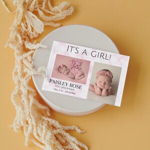 Its a Girl Card Template