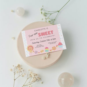 Four-ever Sweet Birthday Invitation Template