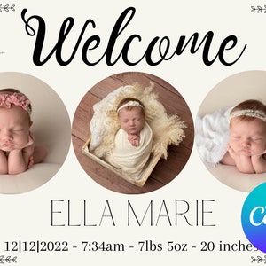 Welcome Baby Announcement Template image 2