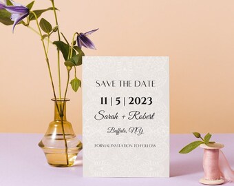 Save the Date Template- Lace