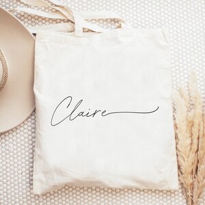 Personalized Name Tote | Custom Bridesmaid Tote | Bachelorette Party Tote | Bridesmaid Proposal | Bridal Party Tote | Bridesmaid Gift