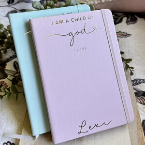 Regalo personalizado - Cuaderno personalizado - 'Soy un hijo de Dios' - Personalizado con un nombre