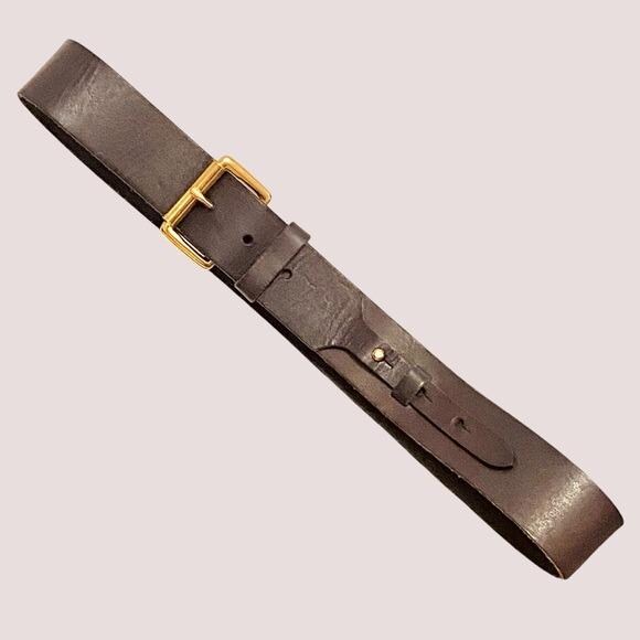 Vintage Linea Pelle Brown Leather Belt SZ S - Etsy