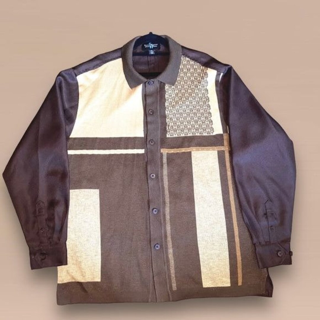 Steve Harvey Celebrity Edition Button Front Sweater Shirt SZ XL Etsy