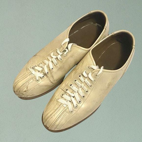 Vintage Brunswick Bowling Shoes Men's SZ 9 Leather Sole - Etsy