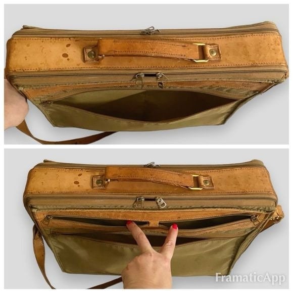 Vintage Hartmann Belting Leather & Nylon Carry on Bag Luggage