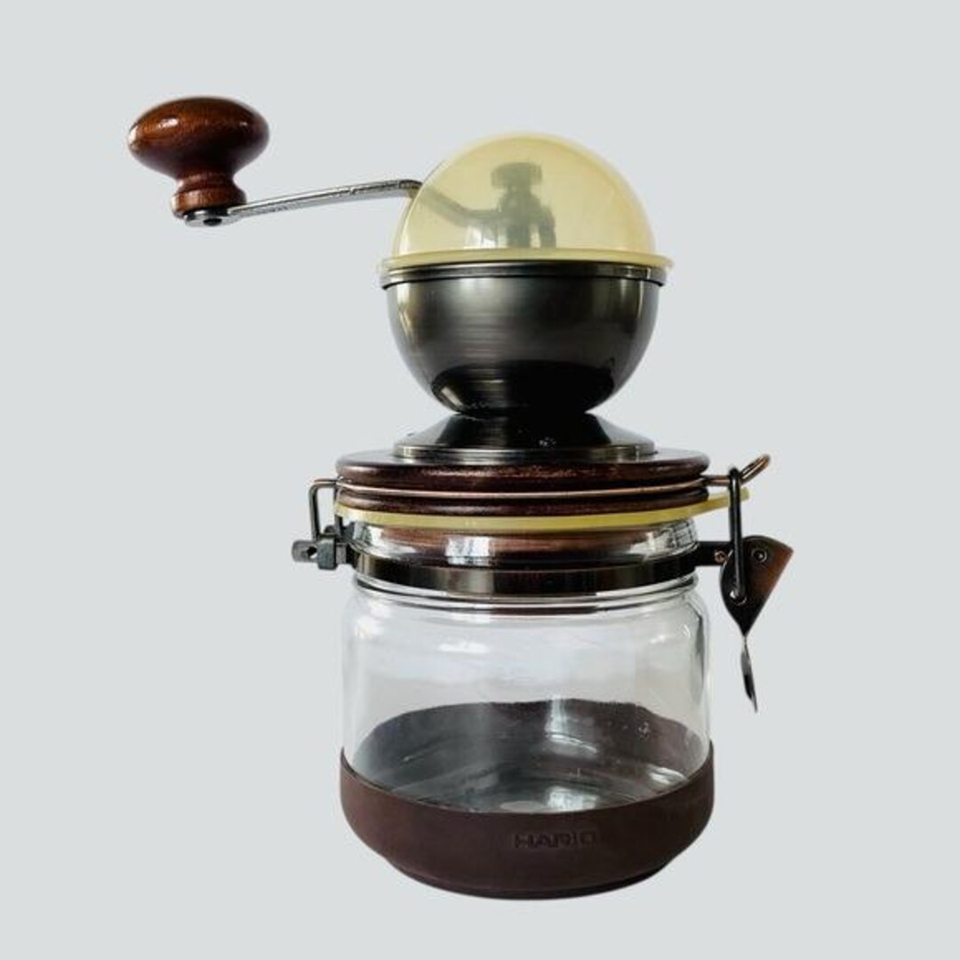 Vintage Hario Ceramic Burr Manual Hand Crank Coffee Mill Bean Grinder ...