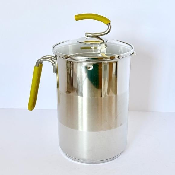 Kuhn Rikon Switzerland 4th-burner Pot 11-cup Lid & Steamer Basket