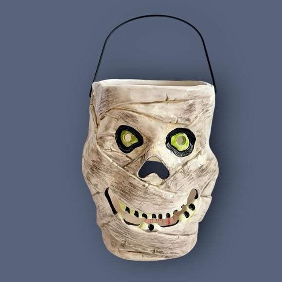 Rare Blue Sky Clayworks Heather Goldminc Mummy Halloween Candle