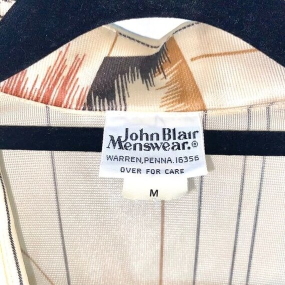 Vintage 60s-70s John Blair Menswear Geo Shine But… - image 7