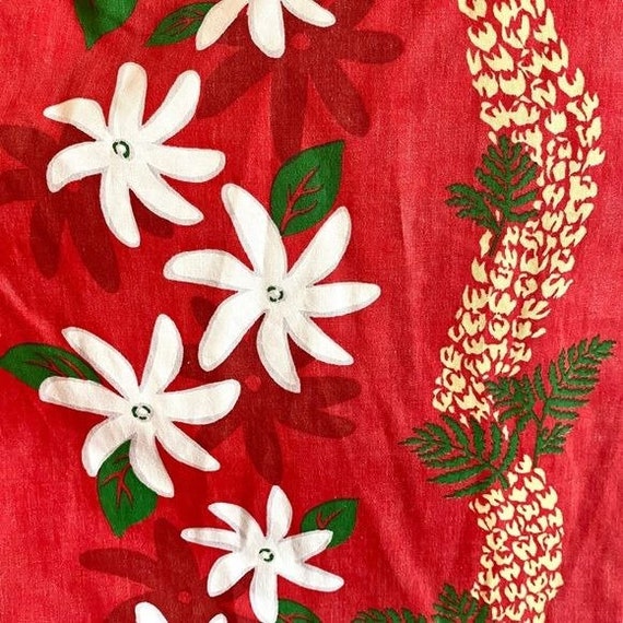 Vintage True Hawaiian Nui Nalu Hawaiian Floral Bu… - image 6