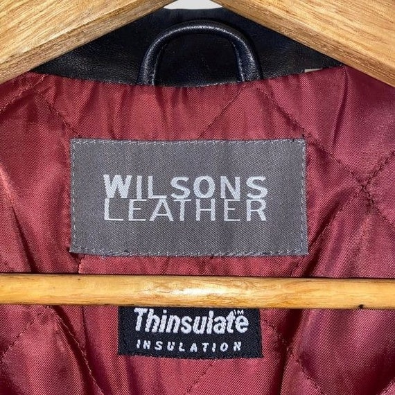 Wilsons Leather Black Leather Thinsulate Quilted … - image 7